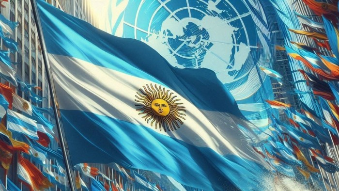 bandiera argentina vs onu